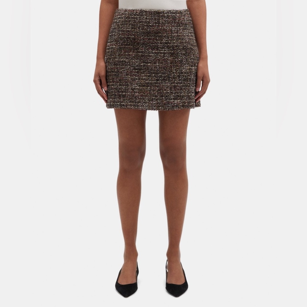 Theory Mini Skirt in Tweed